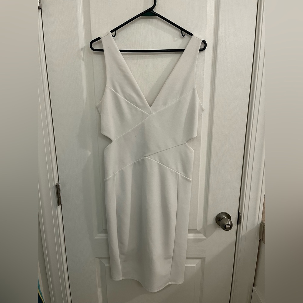 White Cut Out Dress